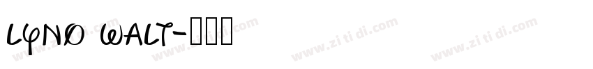 lyno walt字体转换